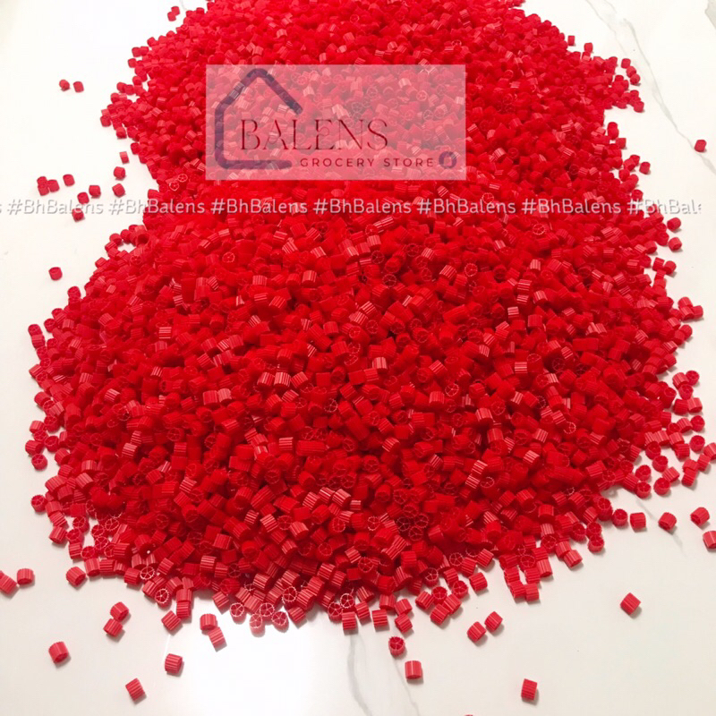 Hạt lọc Kaldnes K1 Màu Đỏ bản đặc biệt cao cấp ( Kanet đỏ ) Giành cho hồ cá bể cá cảnh