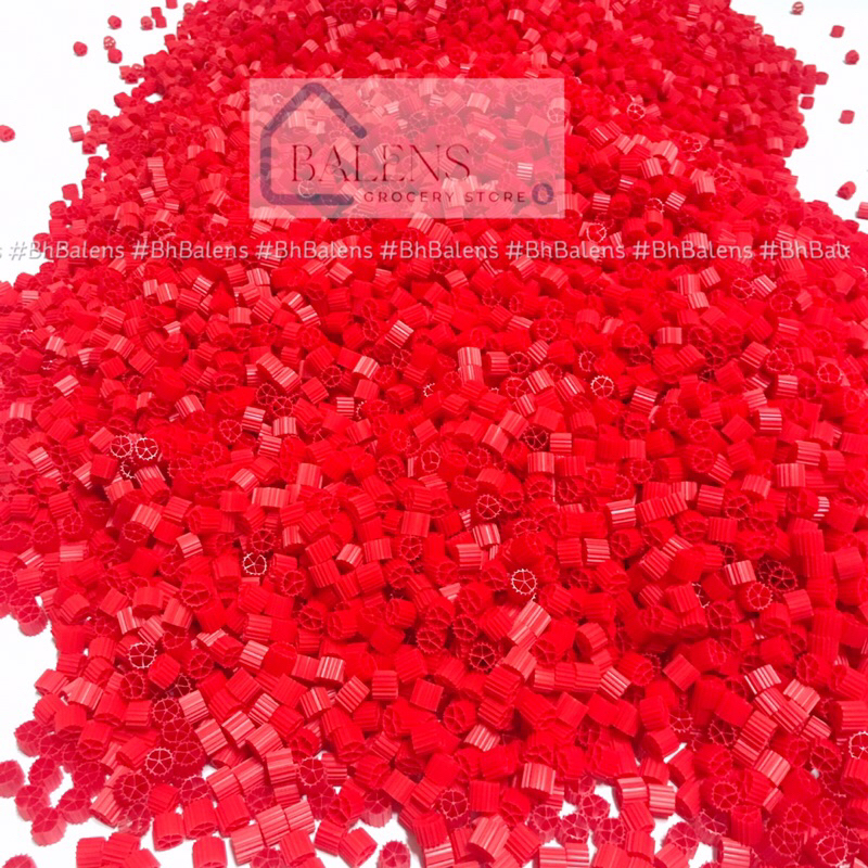 Hạt lọc Kaldnes K1 Màu Đỏ bản đặc biệt cao cấp ( Kanet đỏ ) Giành cho hồ cá bể cá cảnh