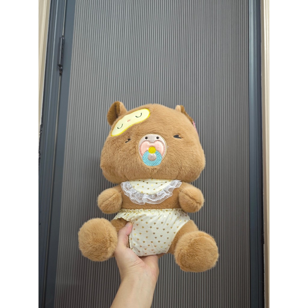 Capybara Ngậm Ty Gấu Capybara Em Bé Dễ Thương Gấu Bông Capybara Trẻ Con Đáng Yêu Chất Liệu Vài Lông Thỏ Mềm Mại