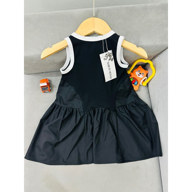 DL33{Diệu Linh Shop kids} váy cotton hoạ tiết kuromi phối tầng xoè chất thô mềm- siêu xinh thoáng mát cho bé gái 8-26kg