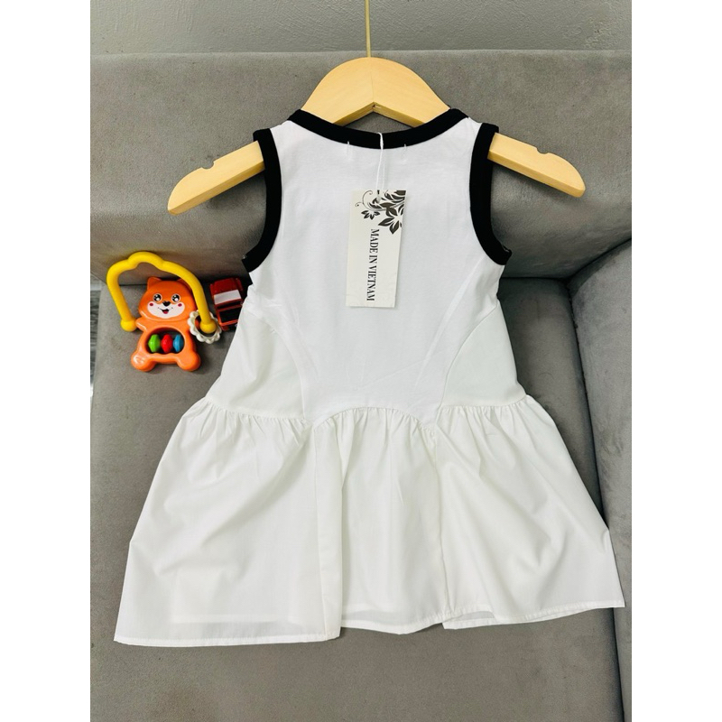 DL33{Diệu Linh Shop kids} váy cotton hoạ tiết kuromi phối tầng xoè chất thô mềm- siêu xinh thoáng mát cho bé gái 8-26kg