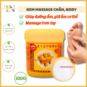 Kem massage chân gừng, colllagen, massage body | Kem massage body, massage bàn chân giữ ấm cơ thể