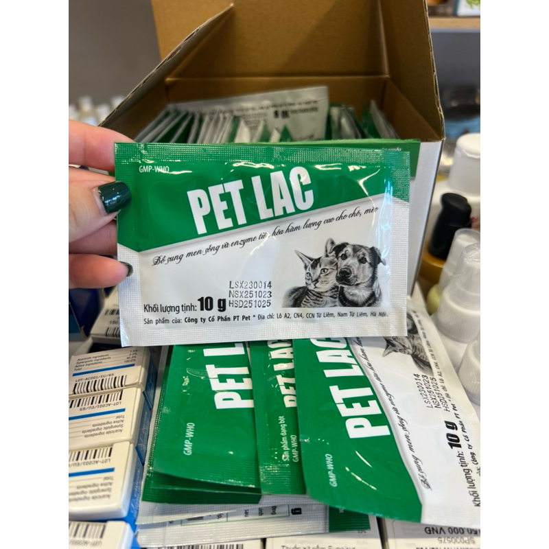 MEN PETLAC ( cực tốt ) cho chó mèo. 1 gói 10gam