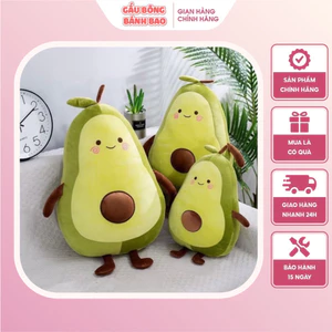 Gấu Bông Quả Bơ siêu đáng yêu cute cao cấp, thú nhồi bông, gối ôm cho bé Size 15cm-25cm-50cm - B1
