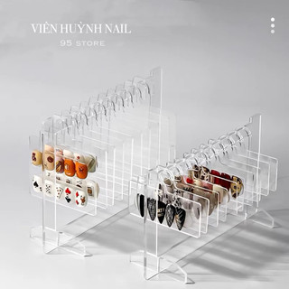 Kệ treo mẫu móng nail, giá trưng bày móng tay bằng móc treo