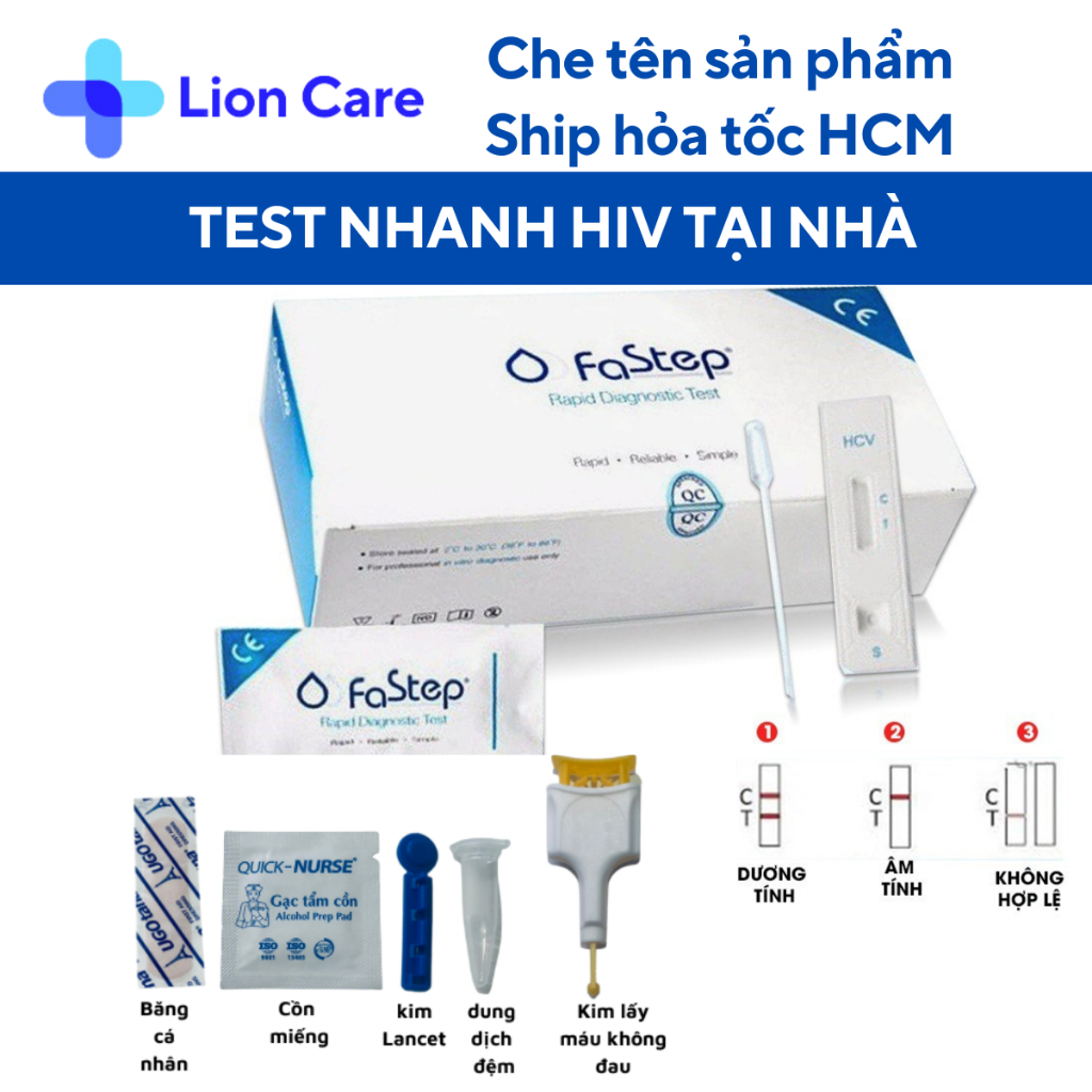 Que test thử nhanh hiv Fastep nhanh chóng bí mật chính xác có che tên ...