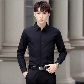 Áo sơ mi tay dài, chất vải lụa Hàn thời trang nam K-Menswear