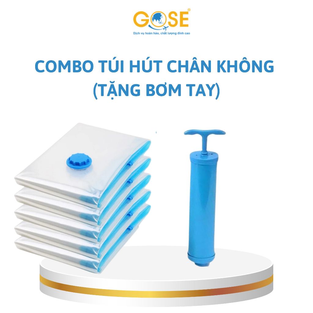 Ảnh Combo túi hút chân không đựng quần áo, chăn gối đa năng tiện lợi 1