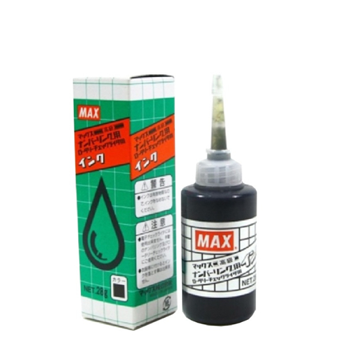 Mực dấu đóng số nhảy MAX NR90220 - 1 lọ - Hàng chính hãng, nhập khẩu Nhật Bản, không cặn, in rõ nét