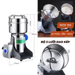 Máy Xay Nghiền Bột Khô Công Nghiệp Z10, Máy Xay Xương Inox 304 Cao Cấp, Công Suất 2980W Xay Bột Nghiền Thực Phẩm — ảnh 4