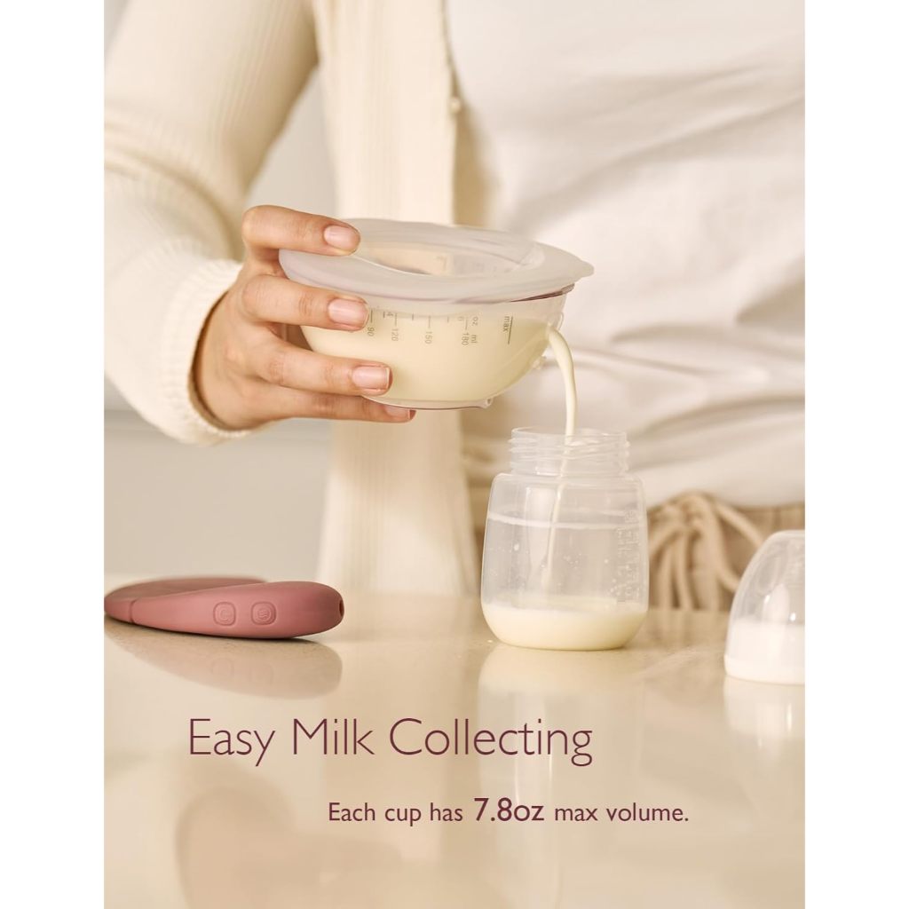 Cup rảnh tay Momcozy V2 hồng nguyên hộp full phụ kiện