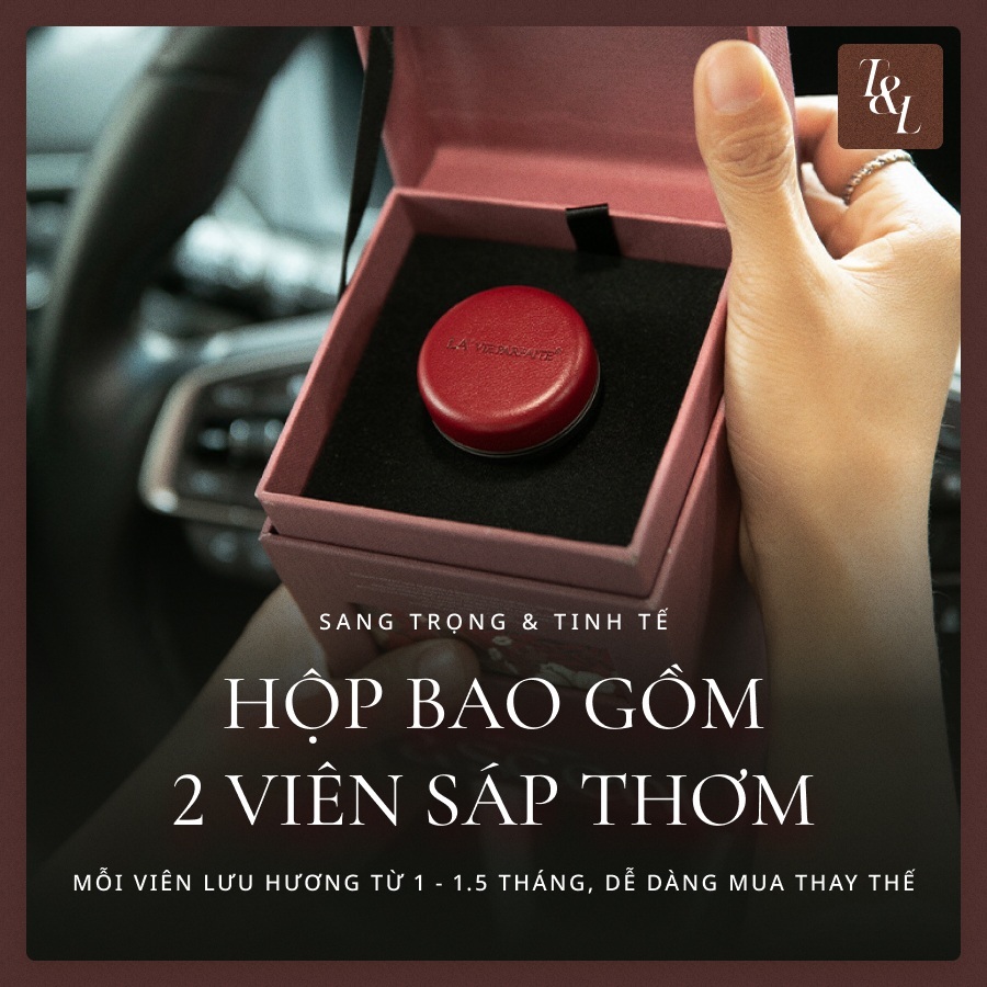 Sáp Thơm Ô Tô Hương Nước Hoa Pháp Cao Cấp Kẹp Cửa Gió Điều Hòa LA'VIE PARFAITE - Sang Trọng, Tinh Tế