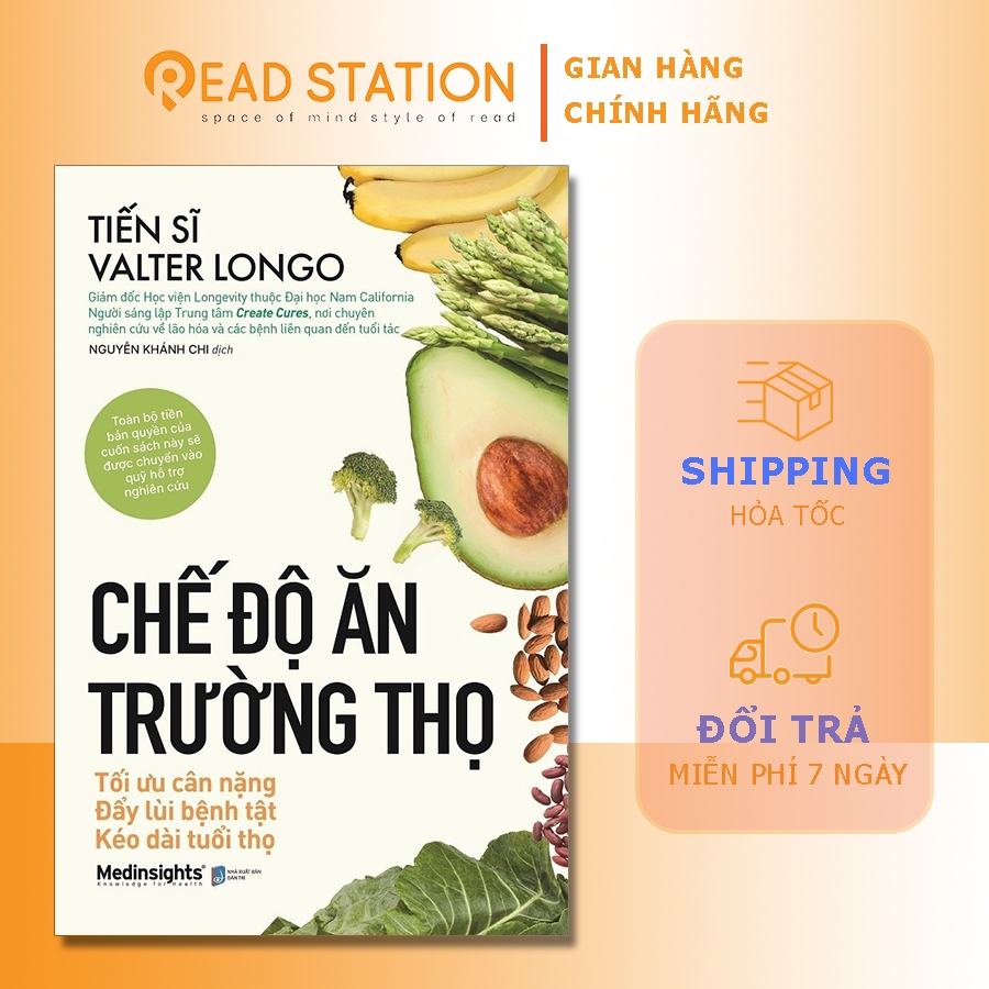 Ảnh Sách: Chế độ ăn TRƯỜNG THỌ - Tối ưu cân nặng - Đẩy lùi bệnh tật - Kéo dài tuổi thọ (Tái Bản) 1