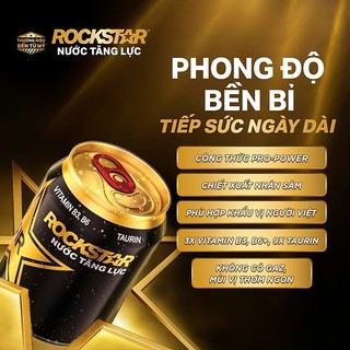 [SALE 15.7] Thùng 24 Lon Nước Tăng Lực Rockstar (250ml/lon)