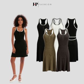 Váy Thể Thao Nữ J-P Fashion Hở Lưng Liền Thân Nhiều Màu Phối Viền Trắng Pickleball, Tennis, Golf Crush 12110564