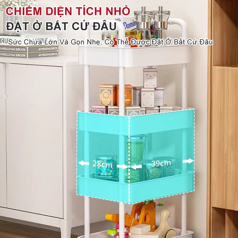Xe Đẩy Spa 3-4 Tầng, Kệ Để Đồ Đa Năng Tiện Lợi - Gia Dụng GH68