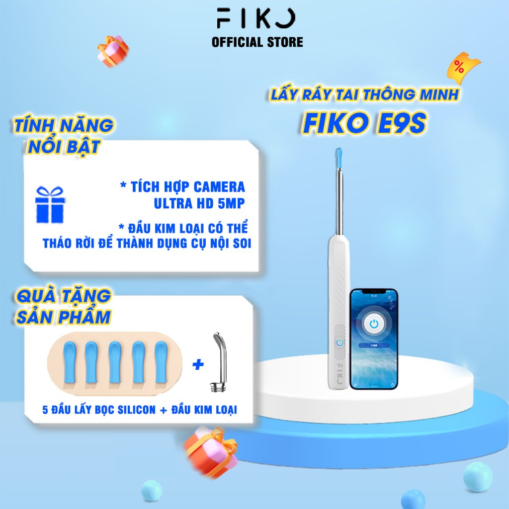 [Livestream] Dụng cụ lấy ráy tai có camera đầu kim loại bọc silicon ...