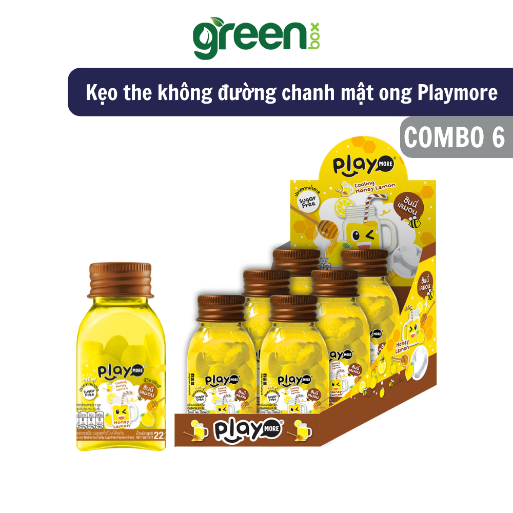 Ảnh combo 6 hũ kẹo the playmore tổng hợp nhiều hương vị 22g 2
