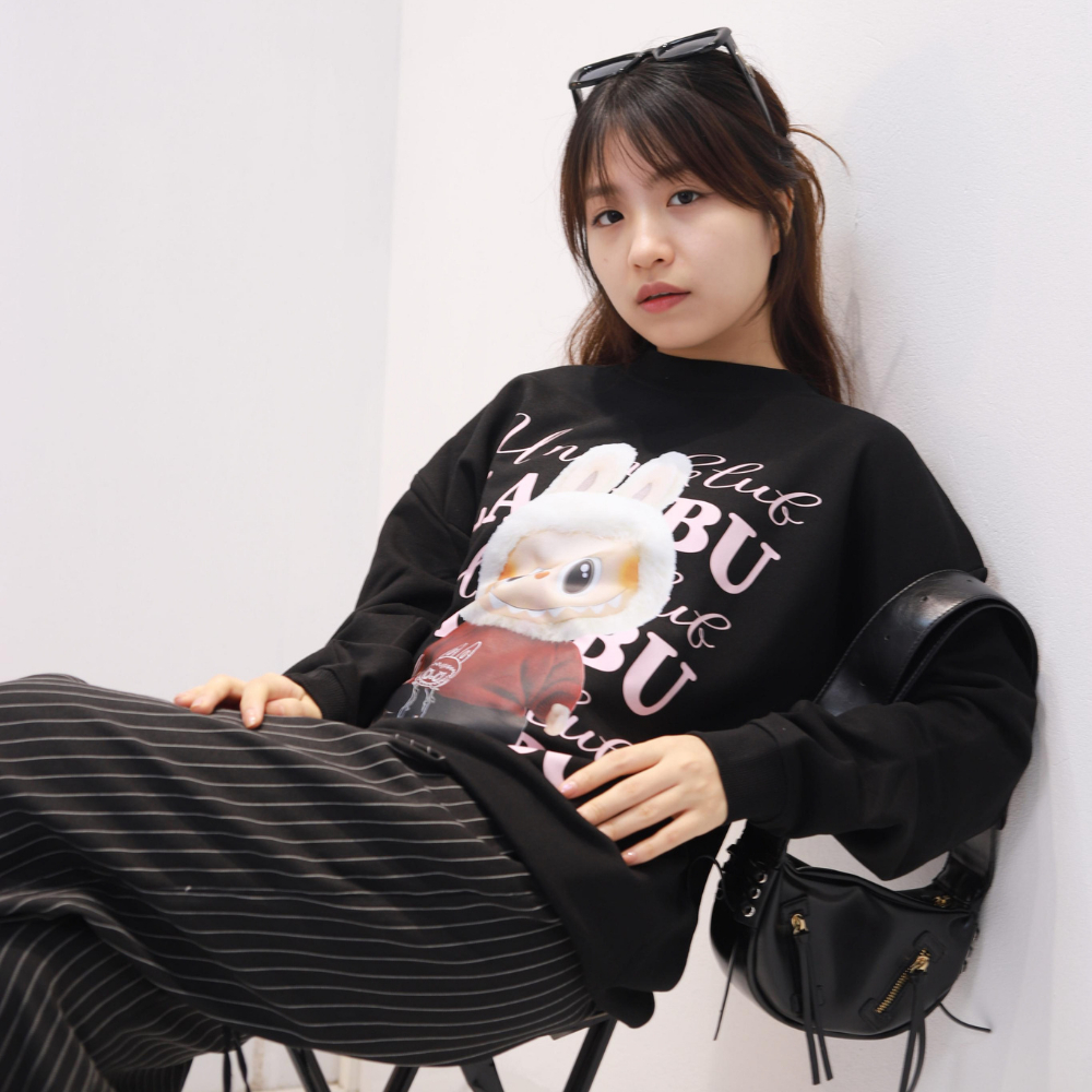 [Nỉ Chân Cua] Áo Sweater Labubu Áo Dài Tay Thu Đông Unisex Unim Club Chất Nỉ Chân Cua Premium Định Lượng 350 GSM