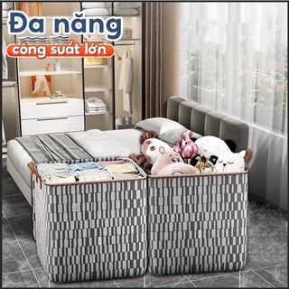 Túi đựng chăn màn caro 100 lít, túi đựng quần áo chăn mền có khoá