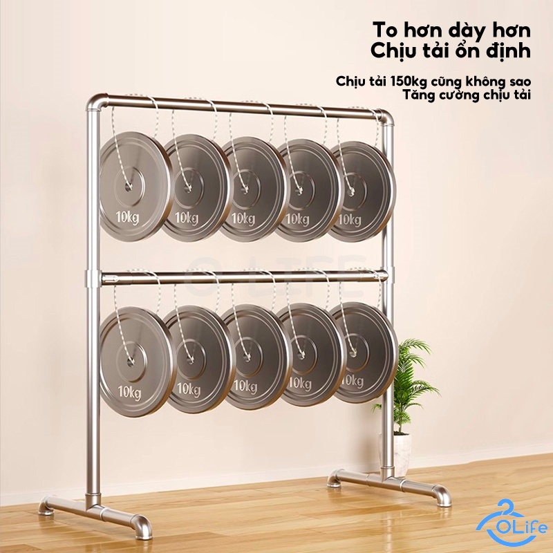 𝐎𝐥𝐢𝐟𝐞 Giá Treo Đồ Ống Thép Cây Phơi Quần Áo Siêu Ổn Định Và Bền Giá Phơi Quần Áo Nhiều Kích
