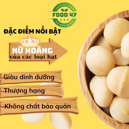 500G Nhân Macca, nhân vỡ đôi Sạch Đaklak Cao Cấp Đã Sấy