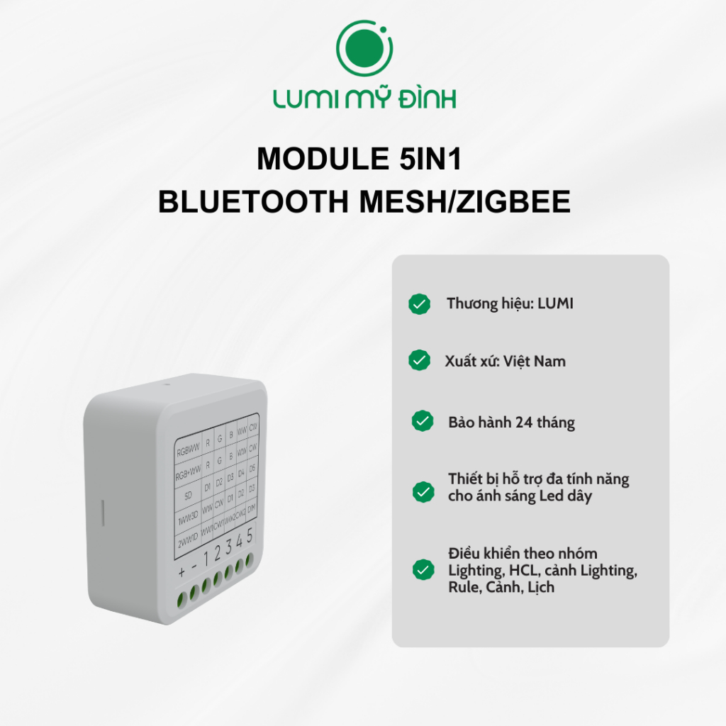 [Chính hãng] LUMI_MODULE 5IN1 BLUETOOTH MESH/ZIGBEE | Shopee Việt Nam
