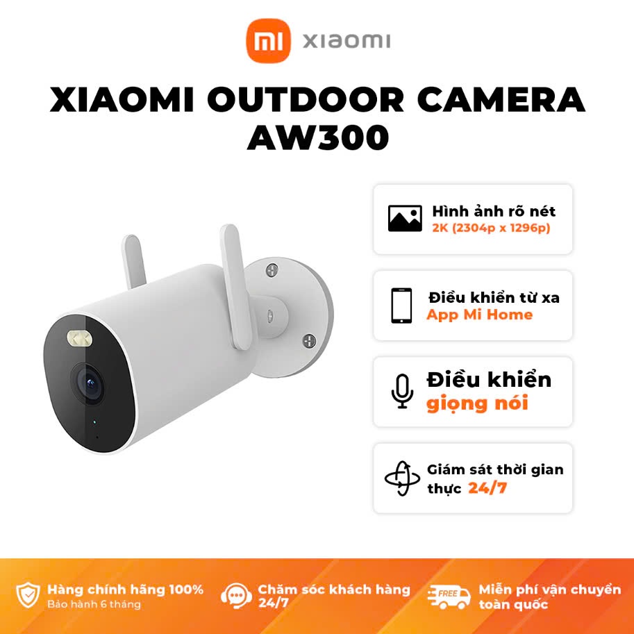 Ảnh Camera Ngoài Trời Xiaomi Outdoor Camera CW300 2.5K ,  AW300 2K , AW200 Full HD (Bản quốc tế - Bảo hành 12 tháng) 2