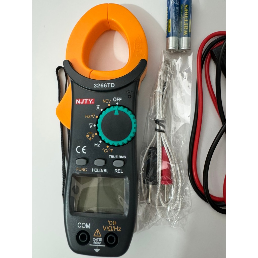 [LOẠI 1] Ampe Kìm Đồng Hồ Kẹp Vạn Năng 3266TD NJTY Cao Cấp Đo Tụ, Tần Số, Nhiệt Độ, Điện Trở, Điện Áp Chính Hãng