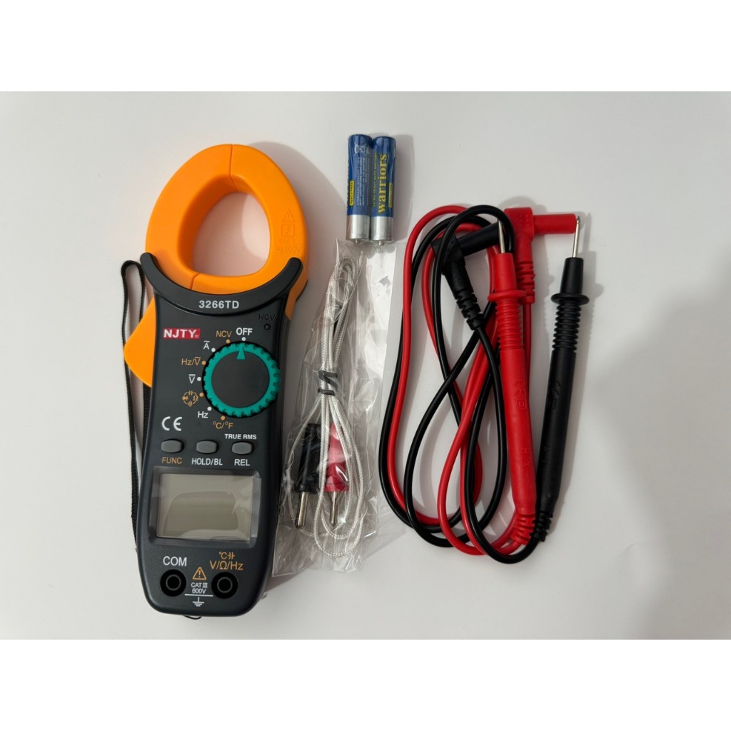 [LOẠI 1] Ampe Kìm Đồng Hồ Kẹp Vạn Năng 3266TD NJTY Cao Cấp Đo Tụ, Tần Số, Nhiệt Độ, Điện Trở, Điện Áp Chính Hãng