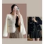 Áo khoác dạ cardigan len lông thỏ dày dặn thiết kế phối viền ngọc sang trọng XIMIMI SP24