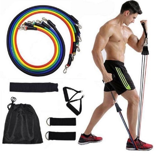 BỘ 5 DÂY TẬP GYM NGŨ SẮC, DÂY ĐÀN HỒI KHÁNG LỰC, CO GIÃN CAO, Hỗ Trợ Tập Toàn Thân Hiệu Quả