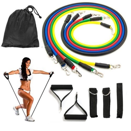 BỘ 5 DÂY TẬP GYM NGŨ SẮC, DÂY ĐÀN HỒI KHÁNG LỰC, CO GIÃN CAO, Hỗ Trợ Tập Toàn Thân Hiệu Quả