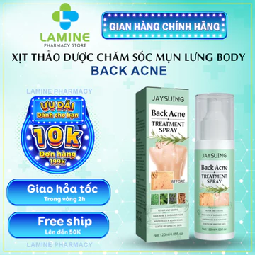 Xịt Thảo Dược Dành Cho Mụn Lưng và Mụn Body - Tinh Chất Giúp Loại Bỏ Mụn Lưng, Giảm Viêm Nang Lông Ngực và Mông Hiệu Quả