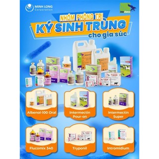 Thuốc thú y Interchemie Albenol 100 Oral tẩy giun sán cho trâu bò dê cừu gia súc gia cầm