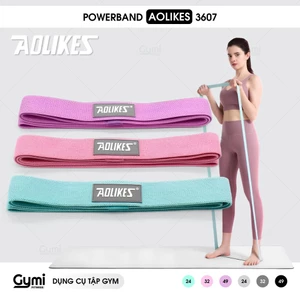 Dây PowerBand Aolikes 3607 Đa Năng, Đàn Hồi Hỗ Trợ Tập Luyện - Dây Kháng Lực Tập Toàn Thân - AL3607