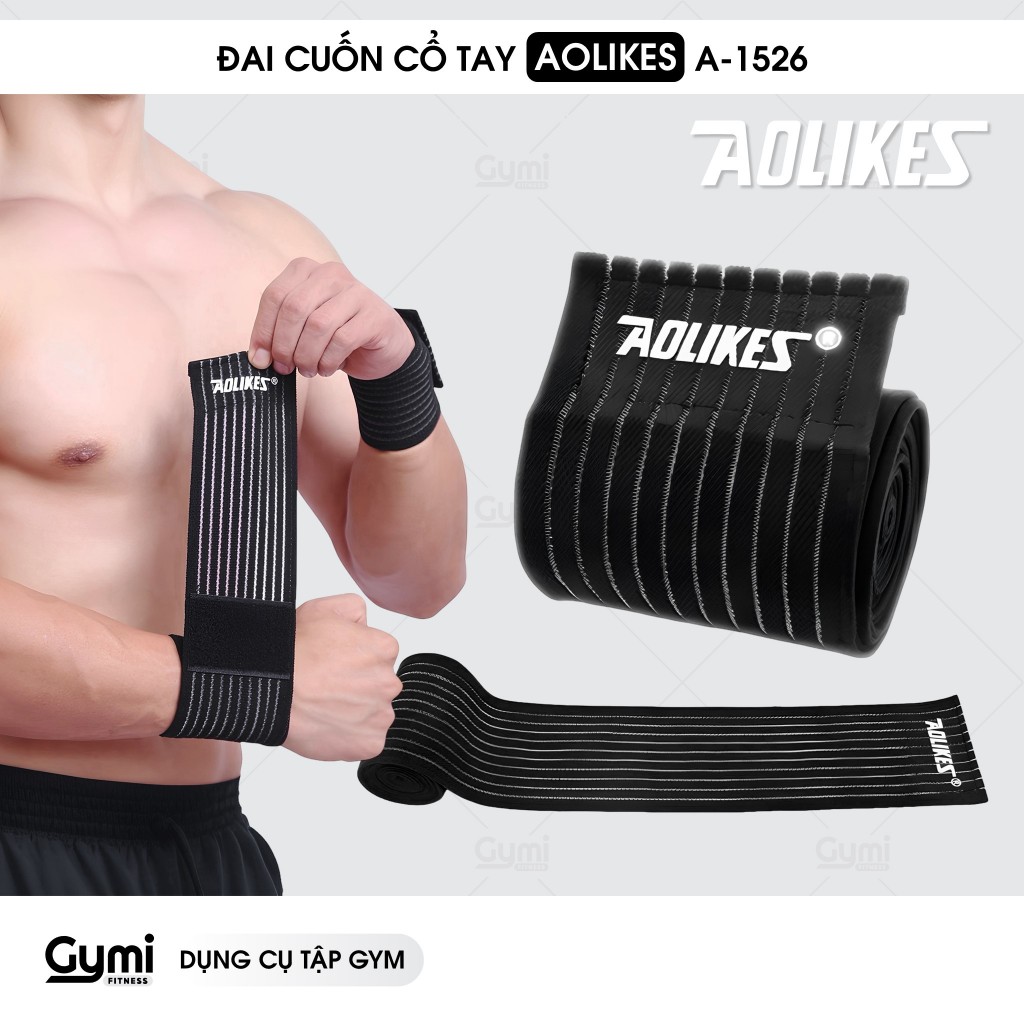 Quấn Cổ Tay Aolikes A-1526 - Đai Cuốn Bảo Vệ Cổ Tay Thể Thao - AL1526
