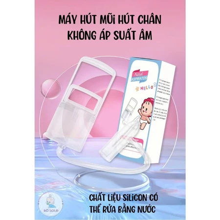 Dụng cụ hút mũi kéo tay thế hệ mới, chất liệu nhựa nguyên sinh, lực hút mạnh, an toàn cho bé