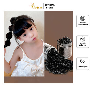 Hộp chun dây buộc tóc Nịt chun buộc tóc bé gái, Dây chun nịt nhỏ cột tóc tạo kiểu đơn giản cho bé gái, độ đàn hồi cao