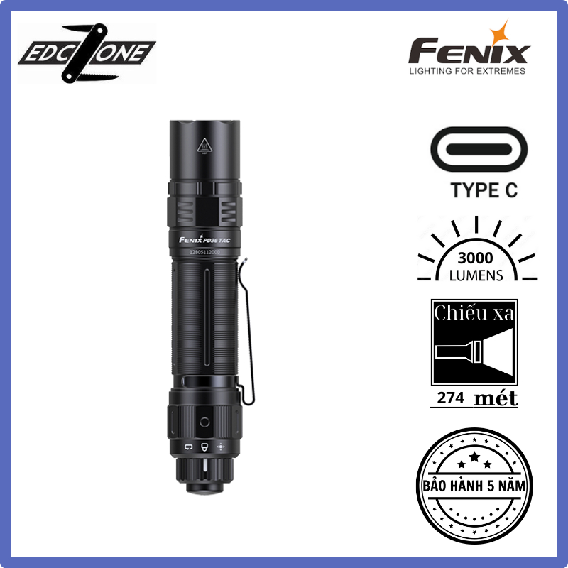 Đèn FENIX PD36 TAC Chính hãng (3000 Lumens)