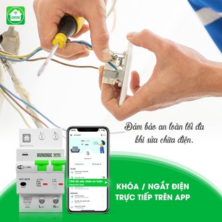 Aptomat Hunonic Notec, Aptomat Theo Dõi Tiền Điện Hàng Tháng, Điều Khiển Từ Xa Qua Điện Thoại
