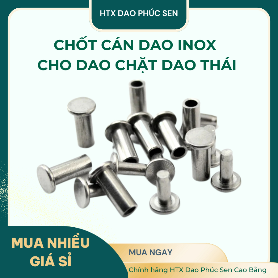Đinh Tán Chốt Dao inox Dao Chặt Dao Thái 1 Cặp CINOX4 - HTX Dao Phúc ...