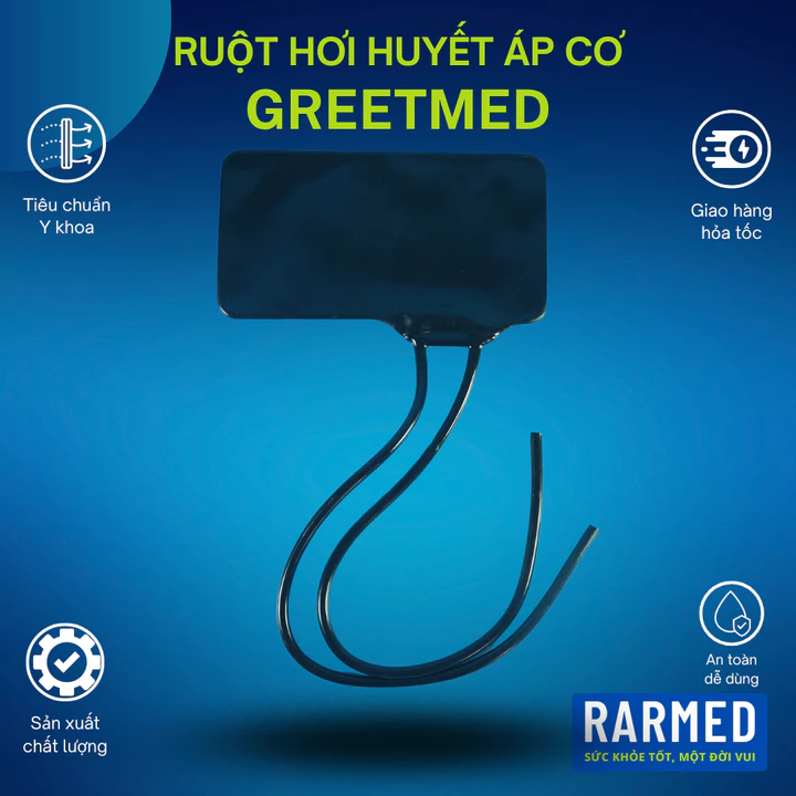 Ruột túi hơi cao su vòng bít máy huyết áp cơ GREETMED - Nhiều cỡ