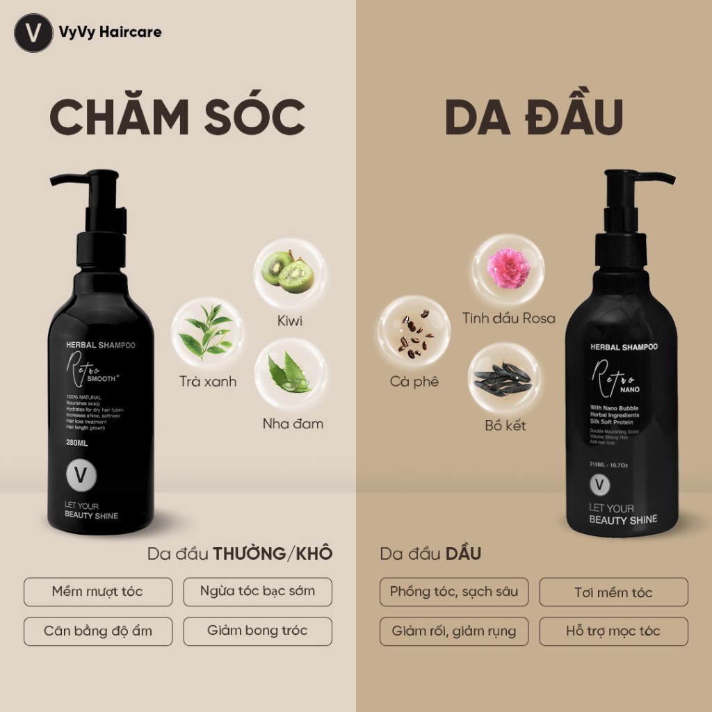 Ảnh Combo4 xịt bưởi nano và dầu gội thảo dược giảm rụng kích mọc tóc vyvyhaircare V  395ml / 430ml 2