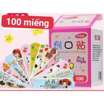 Set 2 Hộp 100 Miếng Băng Dán Vết Thương Cá Nhân Urgo,Băng Dán Y Tế Chống Nhiễm Trùng,Băng Gâu Siêu Dính