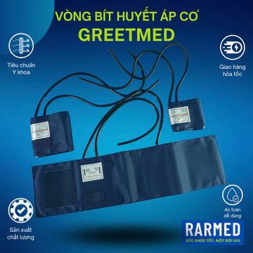 Phụ kiện bao vải bọc túi hơi vòng bít máy huyết áp cơ GREETMED bao vải huyết áp - Nhiều cỡ