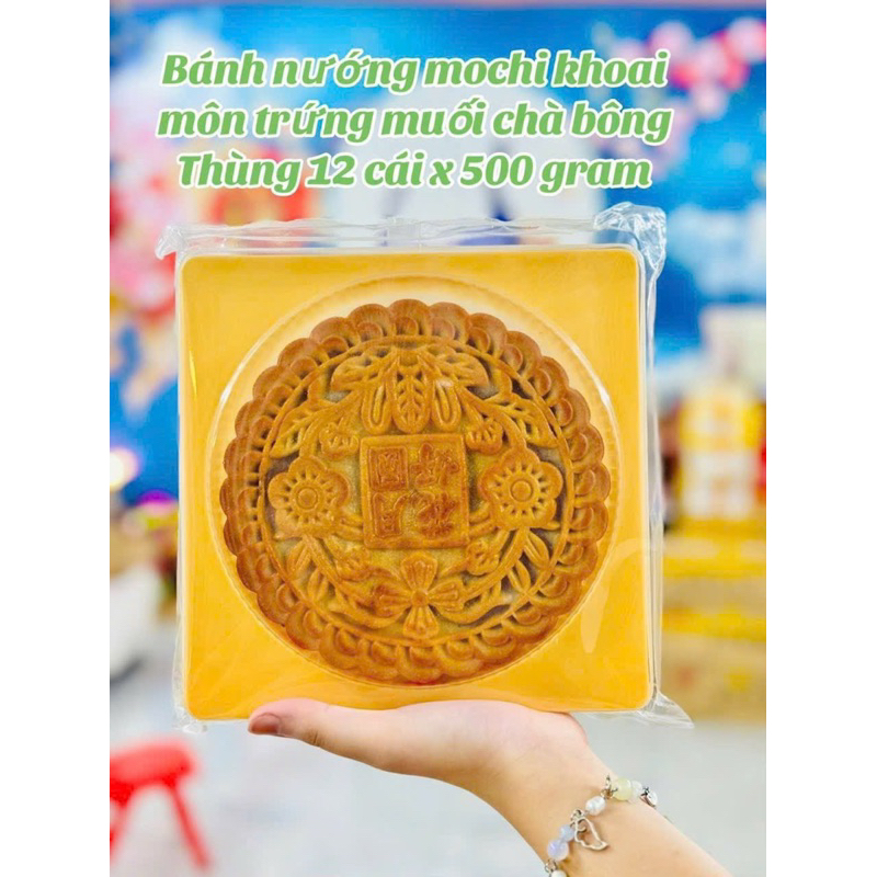 Bánh Nướng MoChi Khoai Môn trứng muối chà bông 500g