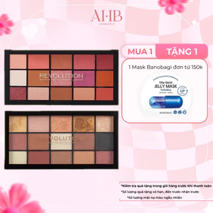 Bảng Phấn Mắt Revolution 15 Màu Trang Điểm Makeup - Hạt phấn mịn, lâu trôi và dễ tán