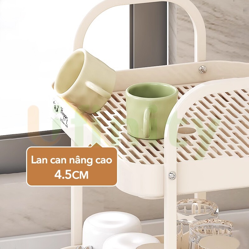 Lifinity Kệ Úp Cốc Có Khay Nước Đa Năng-Khay Để Chén Kệ Gia Vị Vật Liệu PP Dày, Kệ Đựng Gia Vị