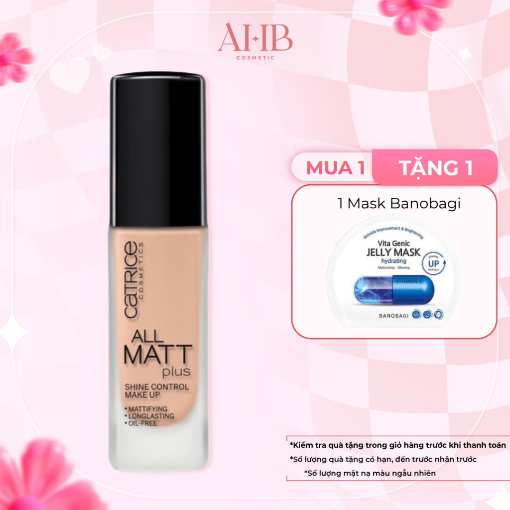 Kem nền che phủ Catrice all matt 18h - AHB Cosmetics